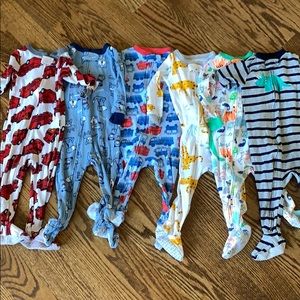 Carter’s 12m cotton pjs, lot of 6